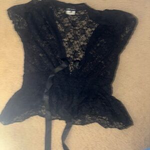 Black Lace Blouse